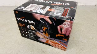 EVOLUTION R185 CCSX CIRCULAR SAW BOXED AS NEW - SOLD AS SEEN.