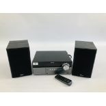 SONY MICRO HI-FI COMPONENT SYSTEM MODEL CMT-MX550i COMPLETE WITH SPEAKERS AND REMOTE - SOLD AS SEEN.