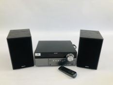 SONY MICRO HI-FI COMPONENT SYSTEM MODEL CMT-MX550i COMPLETE WITH SPEAKERS AND REMOTE - SOLD AS SEEN.