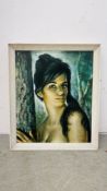 MID CENTURY JOSEPH HENRY LYNCH PRINT TINA 57CM X 47CM.