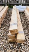 25 X 1.65M LENGTHS OF 125MM X 20MM TIMBER.