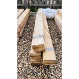 25 X 1.65M LENGTHS OF 125MM X 20MM TIMBER.