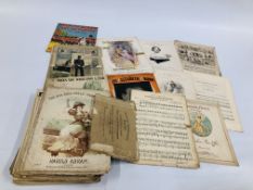 COLLECTION OF MIXED VINTAGE SHEET MUSIC INCLUDING MICKEY MOUSE ETC.