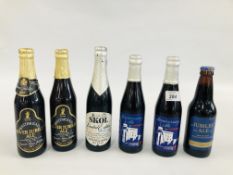 6 BOTTLES OF VINTAGE COLLECTORS ALES / LAGERS TO INCLUDE WHITBREAD SILVER JUBILEE, JUBILEE 1952,
