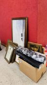 LARGE GROUP OF ASSORTED FRAMED PICTURES AND PRINTS TO INCLUDE GROUP OF SIX ORIENTAL SCENES,