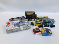 QUANTITY MIXED MODEL VEHICLES AND AIR FIX KITS TO INCLUDE AIR FIX SPITFIRE,