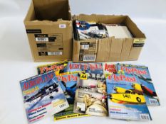 AN EXTENSIVE COLLECTION OF AVIATION RELATED MAGAZINES TO INCLUDE FLY PAST, WAR IN THE AIR,