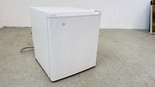 A TABLE TOP WHITE FINISH FREEZER - SOLD AS SEEN.