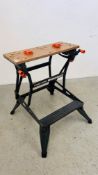 A BLACK AND DECKER WORKMATE 536 - SOLD AS SEEN.