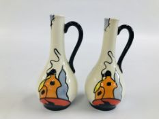 A PAIR OF LORNA BAILEY VASES "THE 1ST LIMITED EDITION OF THE LORNA BAILEY" COLLECTORS CLUB,