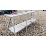 ALUMINIUM TWO TIER GREENHOUSE POTTING STAND