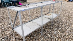 ALUMINIUM TWO TIER GREENHOUSE POTTING STAND