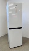 HISENSE WHITE FINISH FRIDGE FREEZER MODEL BCD-313WYA1HC4 - SOLD AS SEEN