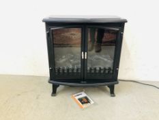 A BELDRAY 1800W LOG EFFECT ELECTRIC HEATER 63CM W X 36CM D X 70CM H - SOLD AS SEEN.