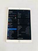 APPLE IPAD PRO CELLAR MODEL 10.5 INCH, MODEL MPHJ2B1A, 256GB - SOLD AS SEEN.