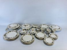 A COLLECTION OF ROYAL DOULTON LARCHMONT PATTERN T.C. 1019 TEA AND DINNERWARE.