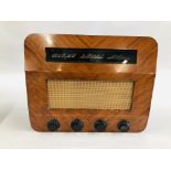 A VINTAGE MURPHY VALVE RADIO - COLLECTORS ITEM ONLY.