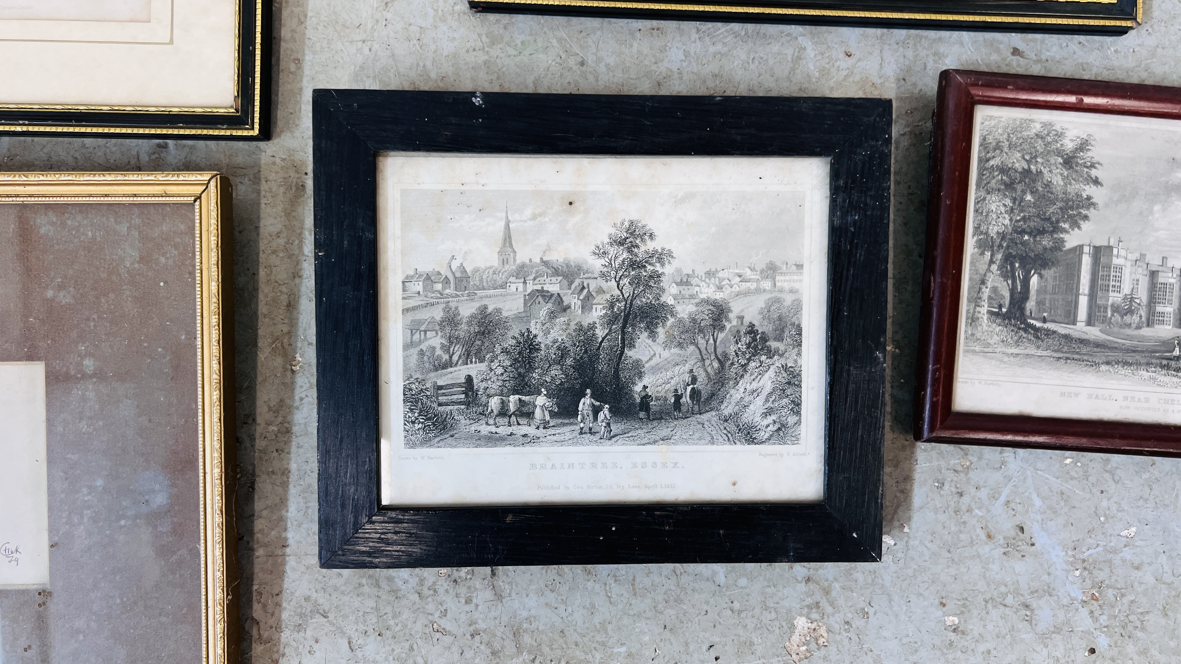 A GROUP OF EIGHT FRAMED PRINTS AND ETCHINGS TO INCLUDE EUROPEAN SQUARE SCENE SIGNED H. - Image 9 of 10