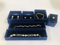 A GROUP OF SWAROVSKI JEWELLERY TO INCLUDE BOXED EXAMPLES.