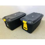 2 HEAVY DUTY 145 LITRE TRUNKS