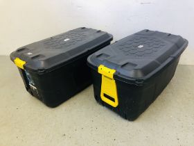 2 HEAVY DUTY 145 LITRE TRUNKS