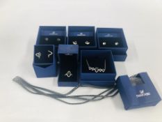 A GROUP OF SWAROVSKI CRYSTAL JEWELLERY TO INCLUDE BOXED EXAMPLES.