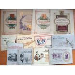 CIGARETTE CARDS: SMALL COLLECTION WILLS OR PLAYER PENNY ALBUMS, COMPLETE OR PARTIALLY SO.