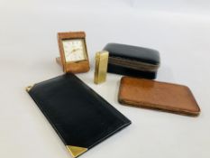A LEATHER DUNHILL WALLET,