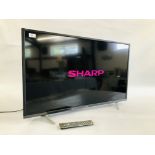 SHARP AQUOS 40" SMART TV COMPLETE WITH REMOTE - MODEL LC-40Fi2242KF - SOLD AS SEEN