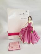 ROYAL DOULTON FIGURINE ESPECIALLY FOR YOU HN 5380 BREAST CANCER CARE (BOXED WITH CERTIFICATES)