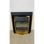 A DIMPLEX COAL EFFECT ELECTRIC FIRE HEATER MODEL CHT2OLE, W 64CM X H 68CM - SOLD AS SEEN.