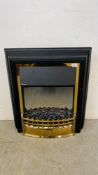 A DIMPLEX COAL EFFECT ELECTRIC FIRE HEATER MODEL CHT2OLE, W 64CM X H 68CM - SOLD AS SEEN.