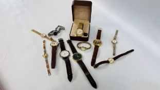 A GROUP OF ASSORTED WRIST WATCHES TO INCLUDE MARKED CITIZEN, SEKONDA, HUGO MAX ETC.