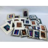 APPROXIMATELY 23 AS NEW PHOTO FRAMES MANY CHROME EXAMPLES