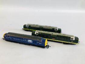 3 LIMA 00 GAUGE DIESEL LOCOMOTIVES INCLUDING BALLYMOSS D9018, MELD D9003 A/F AND MAINLINE 37219.