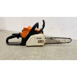 STIHL MS 170 PETROL CHAINSAW WITH 12" BAR - SOLD AS SEEN.