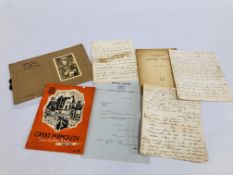 A GROUP OF LOCAL EPHEMERA TO INCLUDE GREAT YARMOUTH FRONT LINE TOWN 1939-1945 BOOKLET,