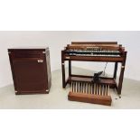 A HAMMOND HAVEN SUPER 13 ELECTRIC ORGAN COMPLETE WITH LESLIE 412 SPEAKER,