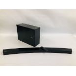 SAMSUNG HW-J6500 CURVED SOUNDBAR COMPLETE WITH CABLES,