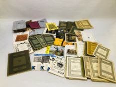 LARGE BOX OF AUCTION CATALOGUES FROM SOTHEBY'S PHILIPS RANGING IN DATE FROM THE 60's-70's-80's.