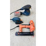 A GROUP OF 3 POWER TOOLS TO INCLUDE TACWISE MASTER NAILER 191EH PRO,