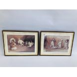 A PAIR OF FRAMED "CECIL ALDIN" PRINTS "A FIGURE OF FUN" AND FOR WHAT WE ARE ABOUT TO RECEIVE.