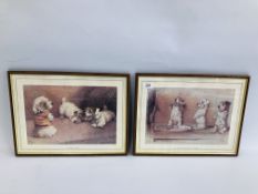 A PAIR OF FRAMED "CECIL ALDIN" PRINTS "A FIGURE OF FUN" AND FOR WHAT WE ARE ABOUT TO RECEIVE.