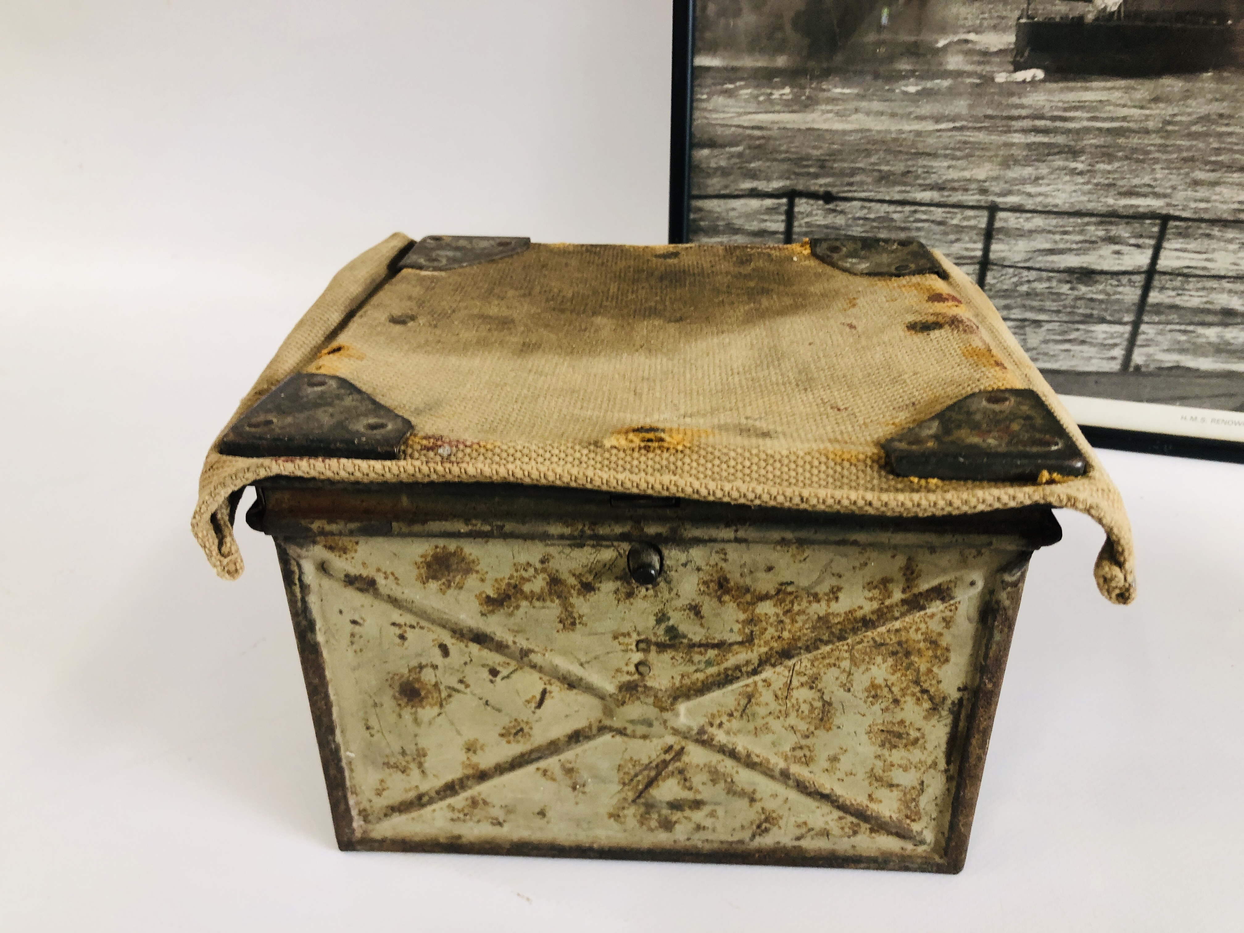 MIXED LOT WW2 DESERT BOX WITH CONTENTS, - Image 6 of 7