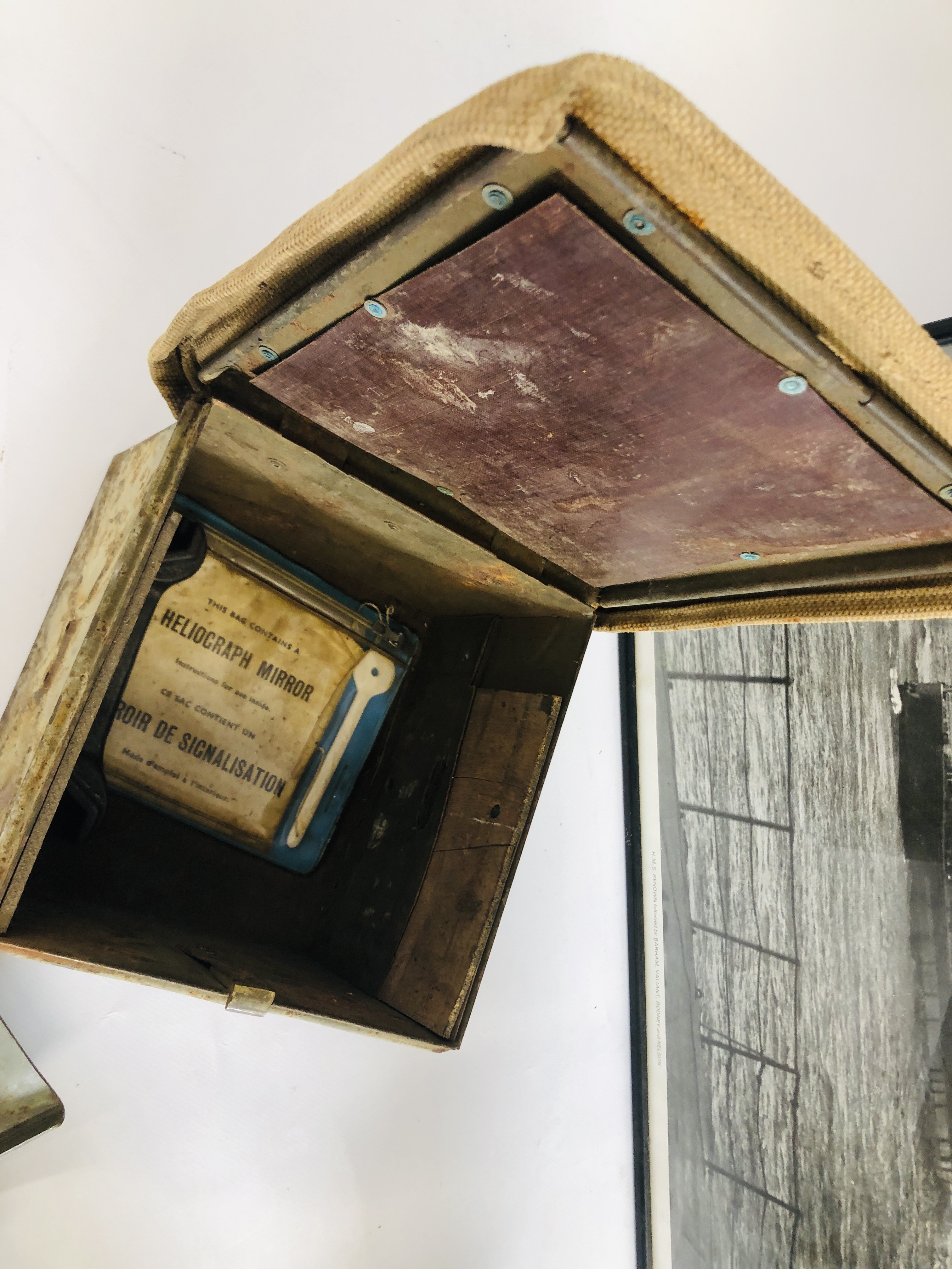 MIXED LOT WW2 DESERT BOX WITH CONTENTS, - Image 7 of 7