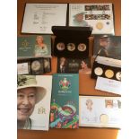 COINS: 2019-22 COIN SETS, COIN COVERS ETC ALL PROVIDED BY THE JUBILEE MINT,