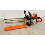 STIHL 025 PETROL CHAINSAW WITH 18" BAR - SOLD AS SEEN.