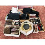 5 X BOXES OF ASSORTED CLOTHING AND FOOTWEAR TO INCLUDE DESIGNER BRANDED EXAMPLES + AN OCCASIONAL