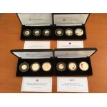 COINS: JUBILEE MINT 2020-2022 SILVER PROOF COIN COLLECTIONS IN CASES (4),