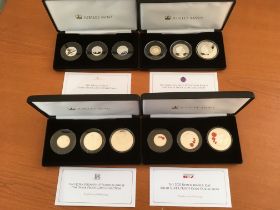 COINS: JUBILEE MINT 2020-2022 SILVER PROOF COIN COLLECTIONS IN CASES (4),